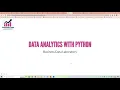 Data Analytics with Python Cohort 1 Day 1 EVENING