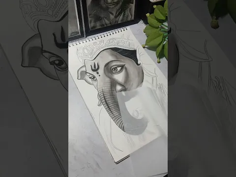 Jai shree Ganesh 🙏😊 #ganesh #art #drawing #shorts #shortsfeed