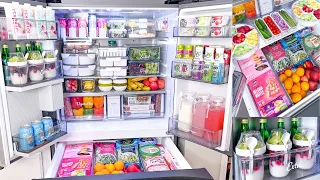 ULTIMATE REFRIGERATOR ORGANIZATION | Satisfying Clean and Fridge Restock Organizing | Relaxing Video