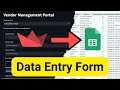 Create a Google Sheets Data Entry Form with Python Streamlit Quick Easy Tutorial