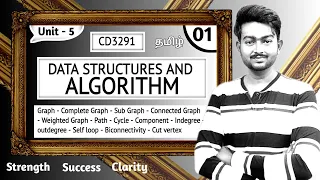 Graph in Tamil Data Structures and Algorithm in Tamil Unit 5 CD3291 in Tamil