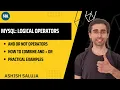 MySQL AND OR and NOT Logical Operators in SELECT