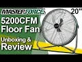 Masterforce 5200CFM Shroud Floor Fan Unboxing Review