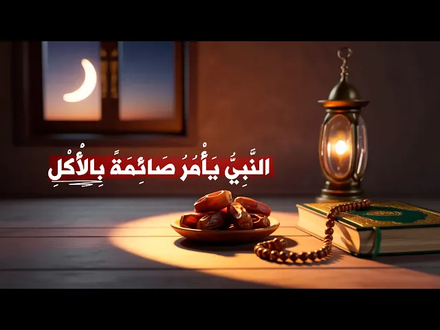 ⁣النبي يأمر صائمة بالأكل ؟؟!