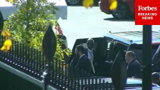 Syrian President Ahmed Al Sharaa Arrives At The White House 