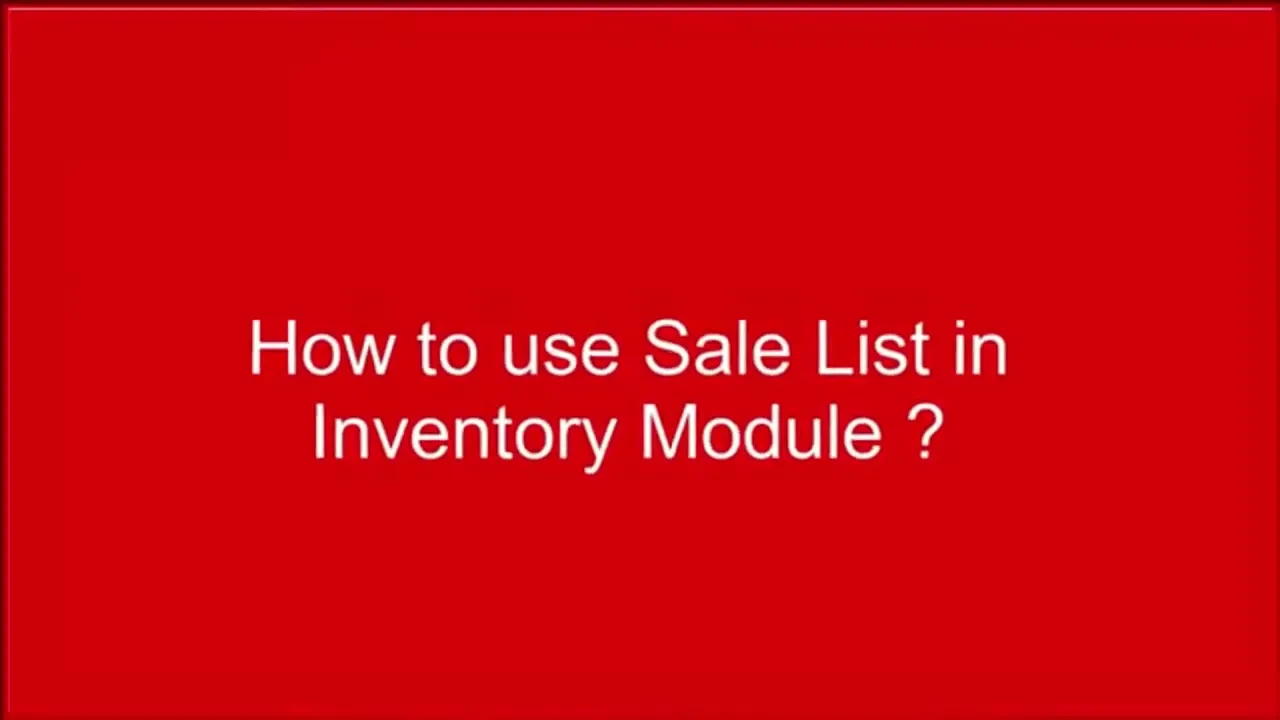 Sales List