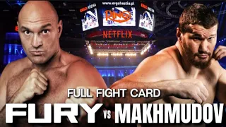 Tyson Fury vs Arslanbek Makhmudov Full Fight Card