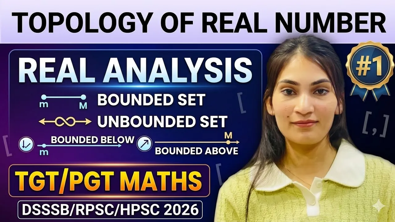 Real Analysis | Topology of Real Number | Part-1 | By Romika Bhargav