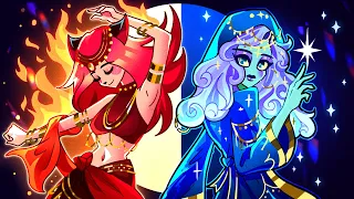 Day Girl & Night Girl || Sun & Moon Magic Episode Animated by Teen-Z Like
