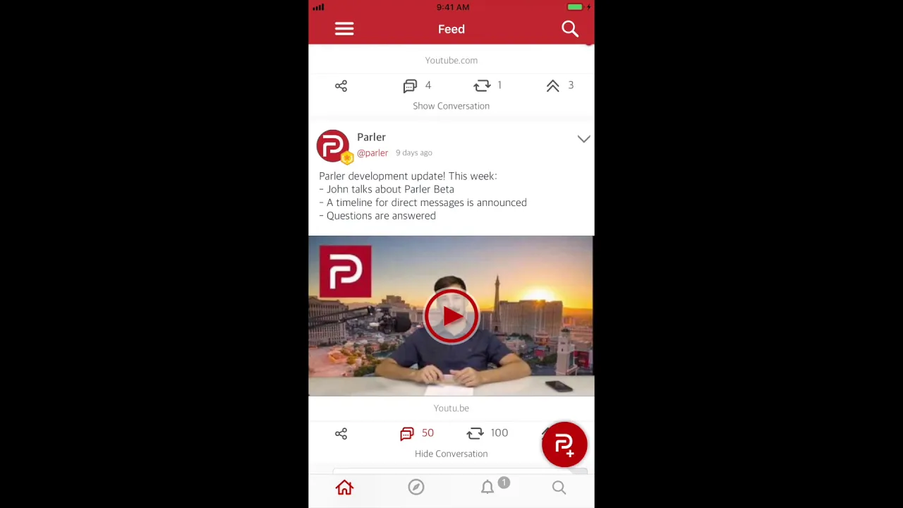 Parler 101: How To Engage With A Post (Mobile Version)