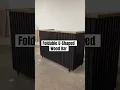 Foldable Bar: 6’L U-Shaped Mobile Collapsible Wooden Bar. #bar #mobilebar #woodwork