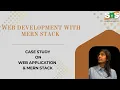Case Study on MERN vs Traditional approaches Web Development with MERN Stack SNS Institutions