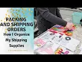 Packing and Shipping Etsy Orders How I Organize my Shipping Supplies Etsy Shop Work With Me