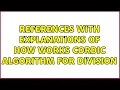 References with explanations of how works CORDIC algorithm for division 2 Solutions