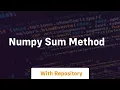 numpy sum method