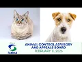 Animal Control Advisory Appeals Board - February 11 2026
