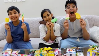 ميمي و الاولاد يجربون انواع الايسكريمات !