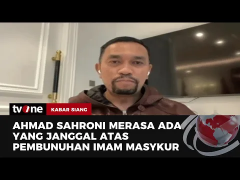 Ahmad Sahroni Menyayangkan Penganiayaan Imam Masykur Diabadikan dalam Video