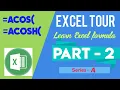 How to use ACOS formula in Excel How to use ACOSH formula in Excel