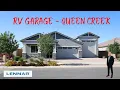 RV Garage home in Queen Creek Lennar Wayfarer Plan New Build Home