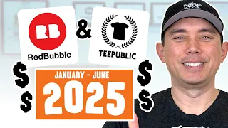 My RedBubble TeePublic Profits in 2025 So Far with Print on Demand