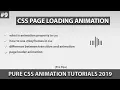 CSS Animation Tutorials 2019-CSS Page Loading Animation-CSS Preloader Animation Effect-Class 9