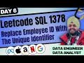 Leetcode SQL 1387 - Replace Employee ID With The Unique Identifier 50 Days Challenge