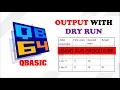 Find the Output QBasic Program SUB Procedure