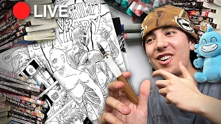 Let's Finish My MANGA COVER!! 👀🎨 (LIVE + Q&A)