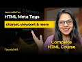 Meta Tags in HTML HTML Tutorial for Beginners