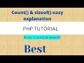 PHP Array Count Sizeof functions