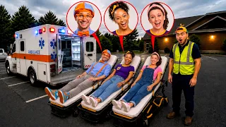 BLIPPI MEEKAH ET MS RACHEL VONT A L'HÔPITAL D'URGENCE EN AMBULANCE ! Blippi Meekah Malade !
