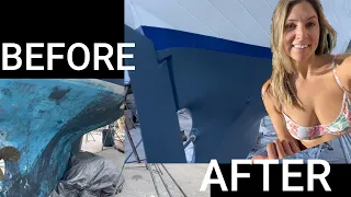 [Ep 17] PAINTING after 2 months in boat yard!
