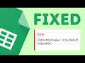 VLOOKUP Errors in Google Sheets - 7 EASY Fixes
