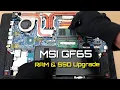 MSI GF65 10ue SSD RAM Upgrade 2025 Step-by-Step