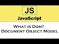 JavaScript Tutorial What is Dom Document Object Model