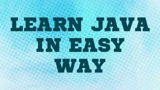 LEARN JAVA IN 5 MINUTE JAVA TUTORIAL INTRODUCTION PART 1 Bus5Minute