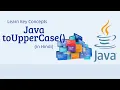 Java toUpperCase Method Explained in Hindi Convert String to Uppercase in Java