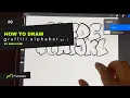 Let s Draw a Bubble Graffiti Alphabet pt 1