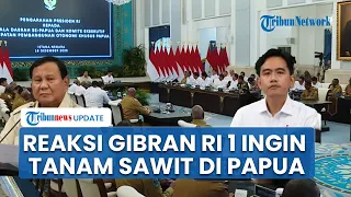reaksi gibran saat prabowo ingin tanam kelapa sawit di papua langsung noleh u0026 hela napas panjang