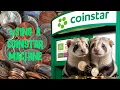 USING A COINSTAR MACHINE Cashing in our coins with a Coinstar Machine