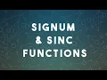 Signum function and sinc function
