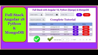 Building a Full Stack Web App with Angular 18 Python MongoDB Complete Tutorial