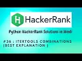 HackerRank itertools combinations Python HackerRank Solutions