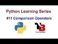 Comparison Relational Operators In Python Programming Python Tutorials For Beginners In Hindi