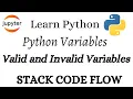 Python Variables Valid and Invalid Variables