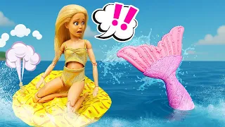 Барби в беде! Шторм, круг и Русалка-Спасительница 🐚