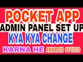 Pocket App web pannel set up full details Latest earning app details