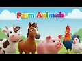 Download Lagu Farm Animals and Their Sounds | Learn Animal Names and Sounds for toddlers #toddlers #usa #farm