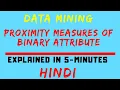 Proximity Measures Of Binary Attributes Explained With Examples in Hindi